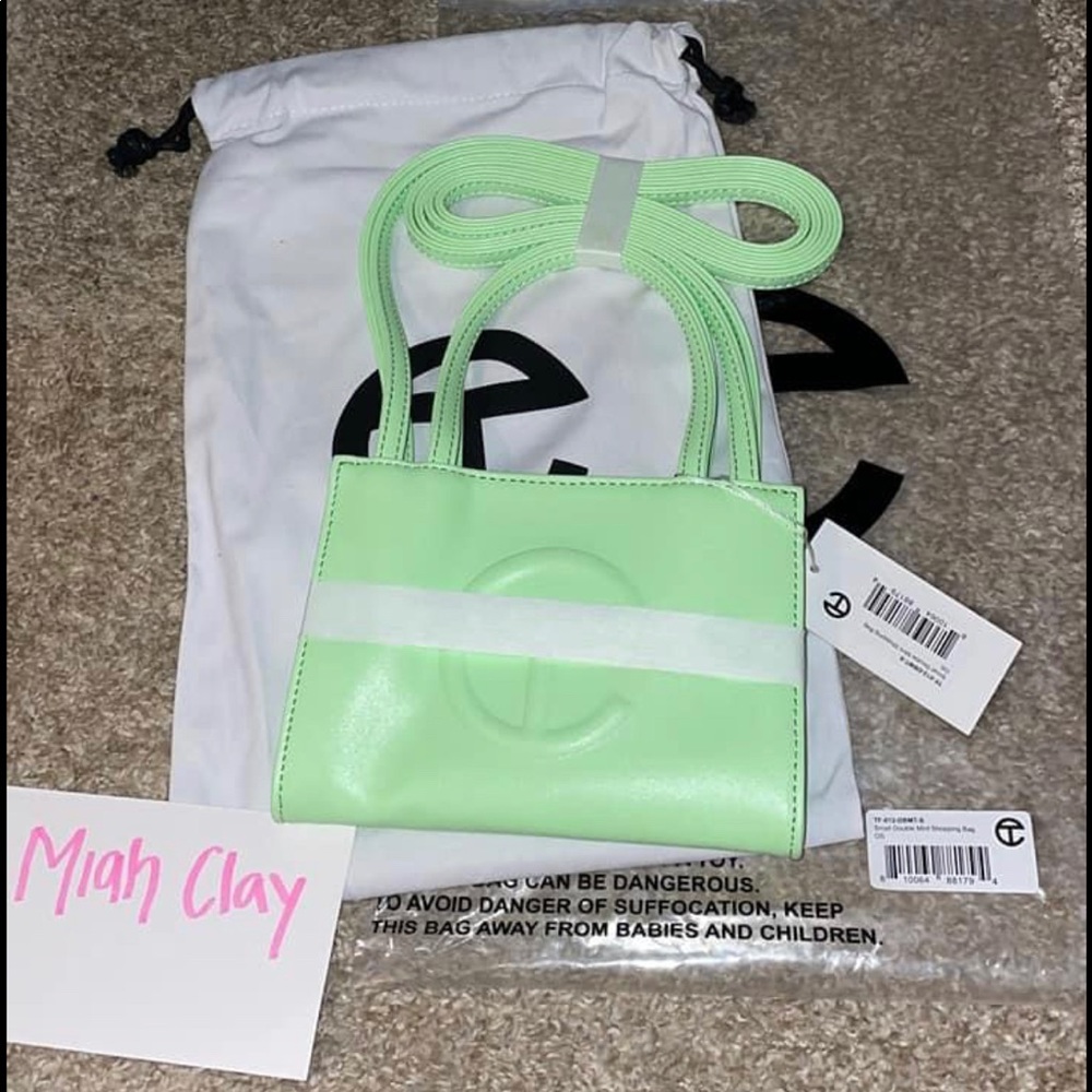 Telfar Small Mint Shopping Bag